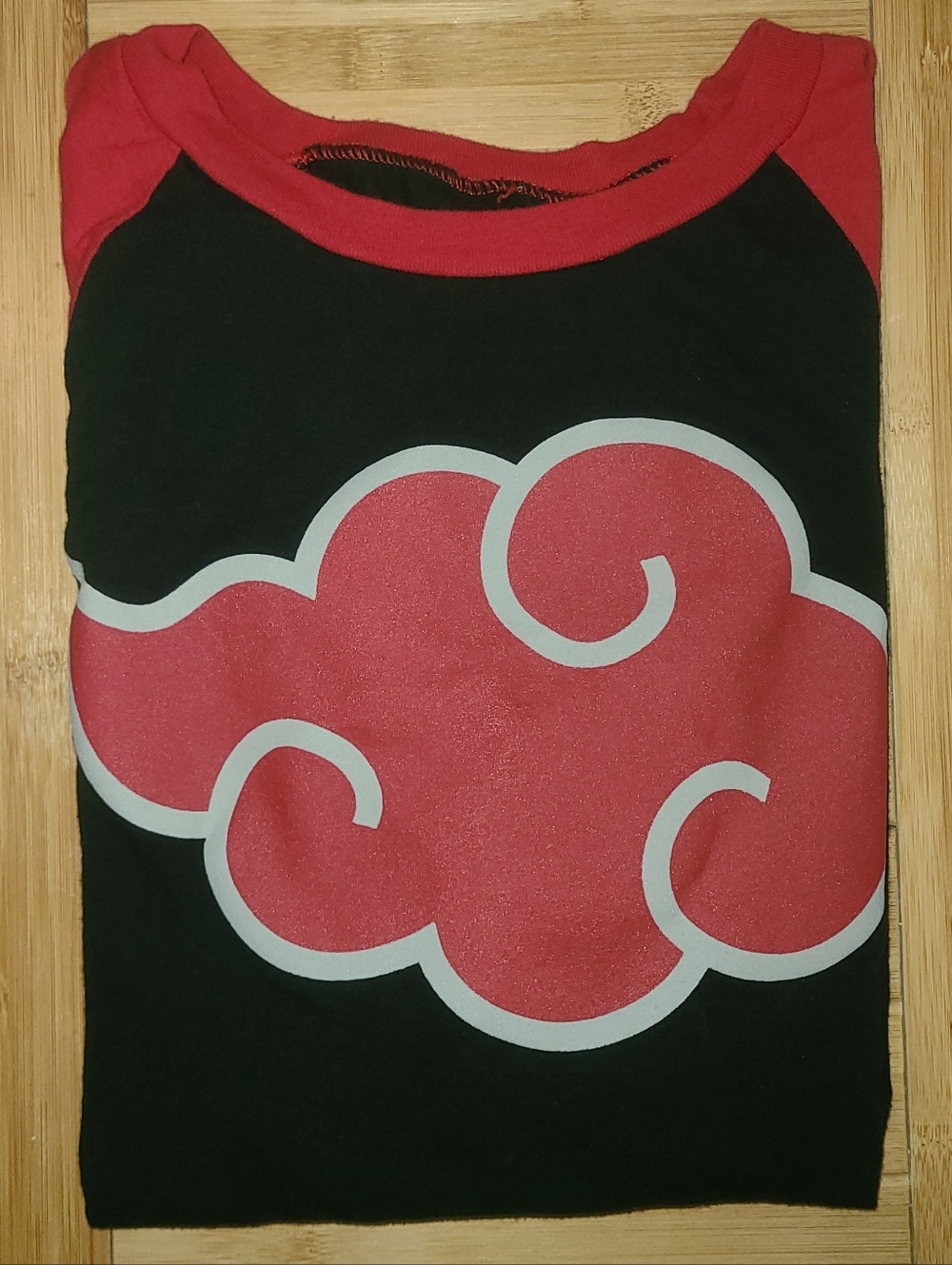 Naruto Shippuden Akatsuki Cloud Shirt Black Red - Picture 4 of 4